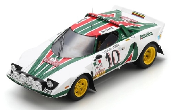 18S946 Lancia Stratos No.10 Winner Monte Carlo Rally 1976 S. Munari, S. Maiga 1:18